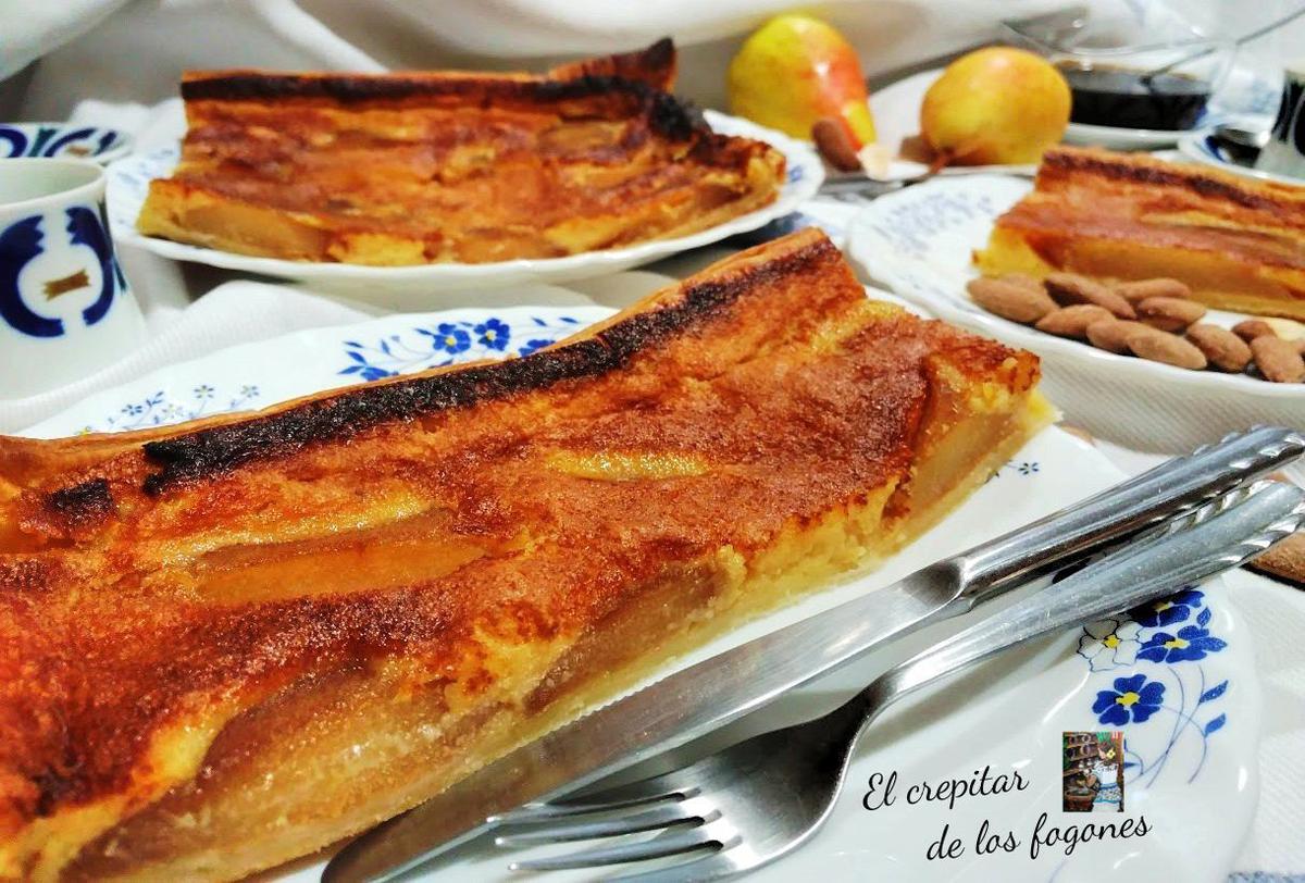 tarta de pera