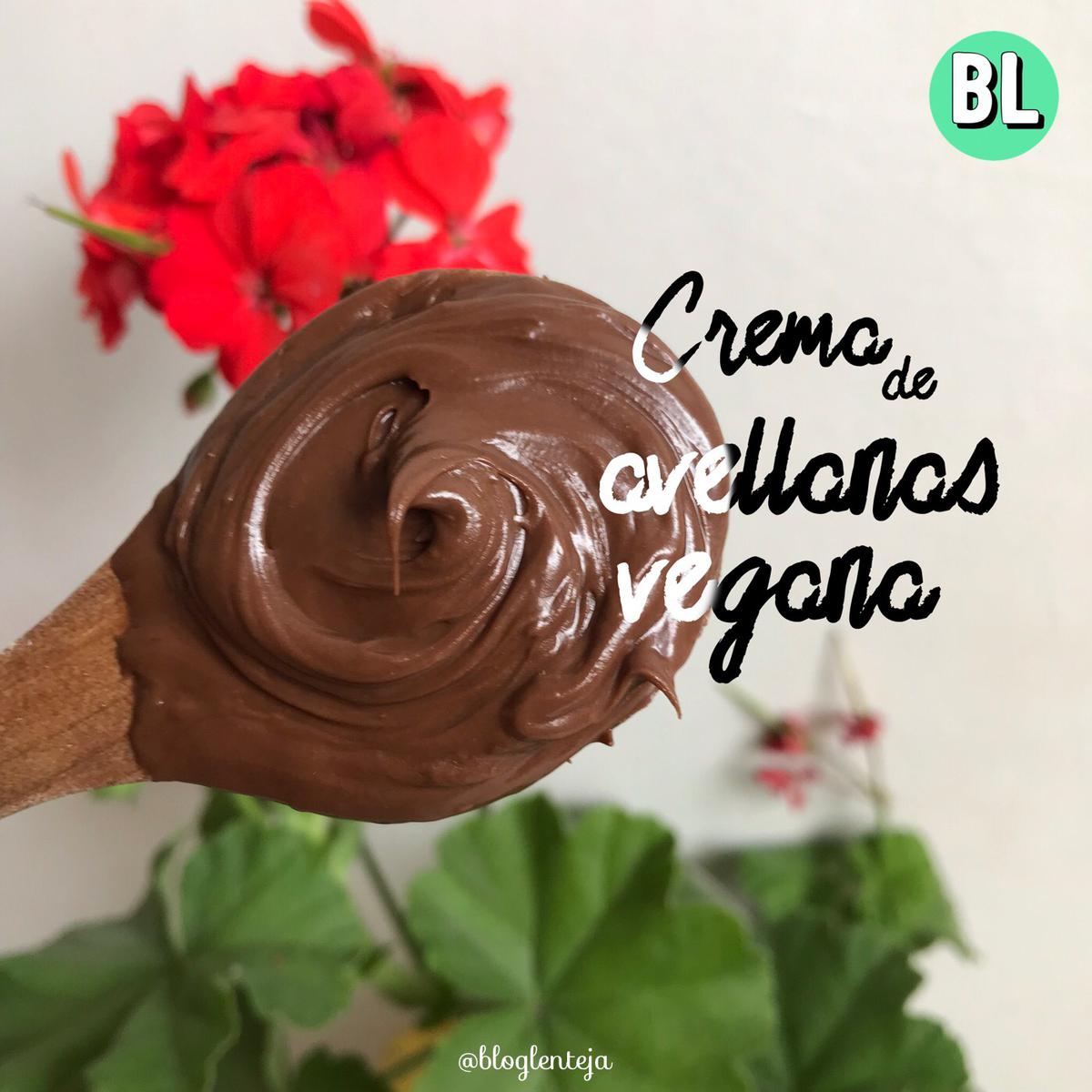 Crema de avellanas vegana