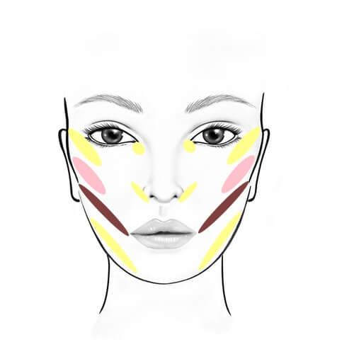 Tendencias-maquillaje con contorneado ascendente