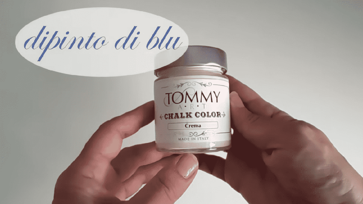 Frasco pintura dipinto di blu