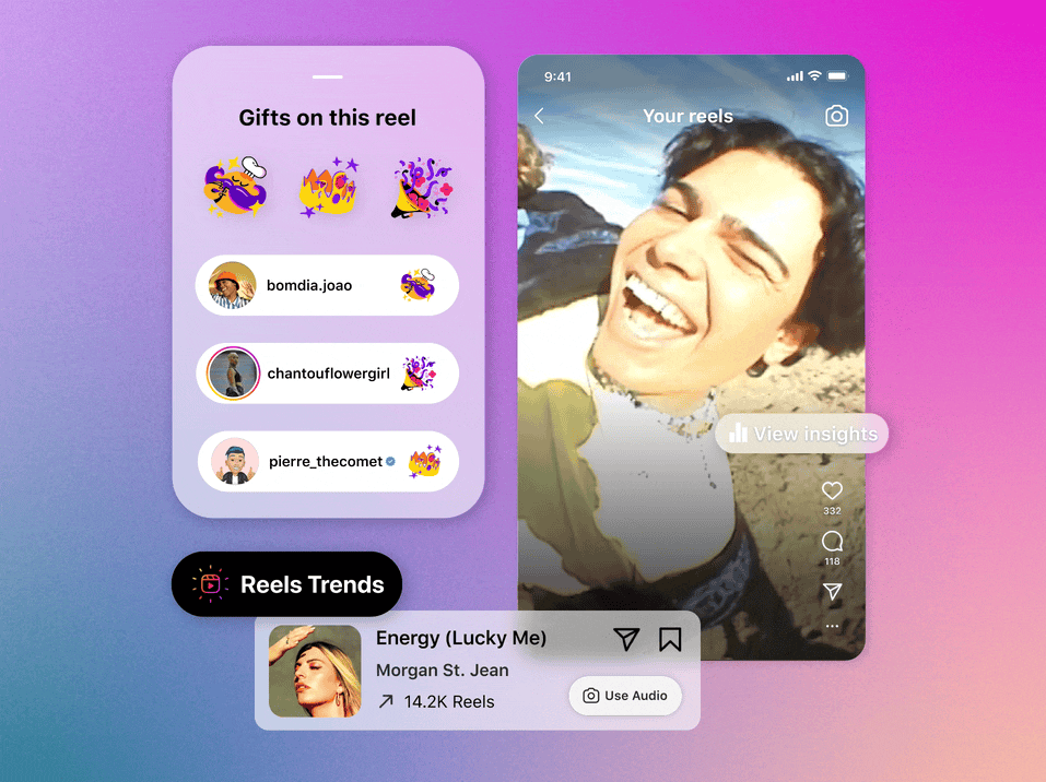 Gifts en Reels de Instagram