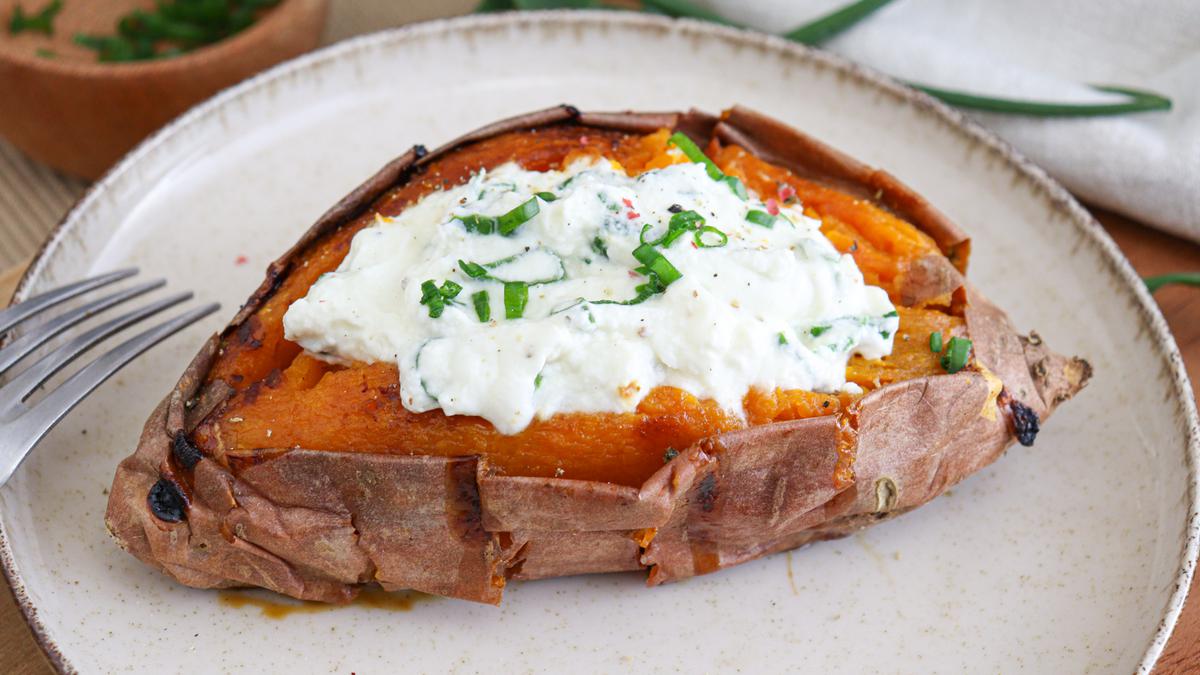 boniato al horno relleno queso