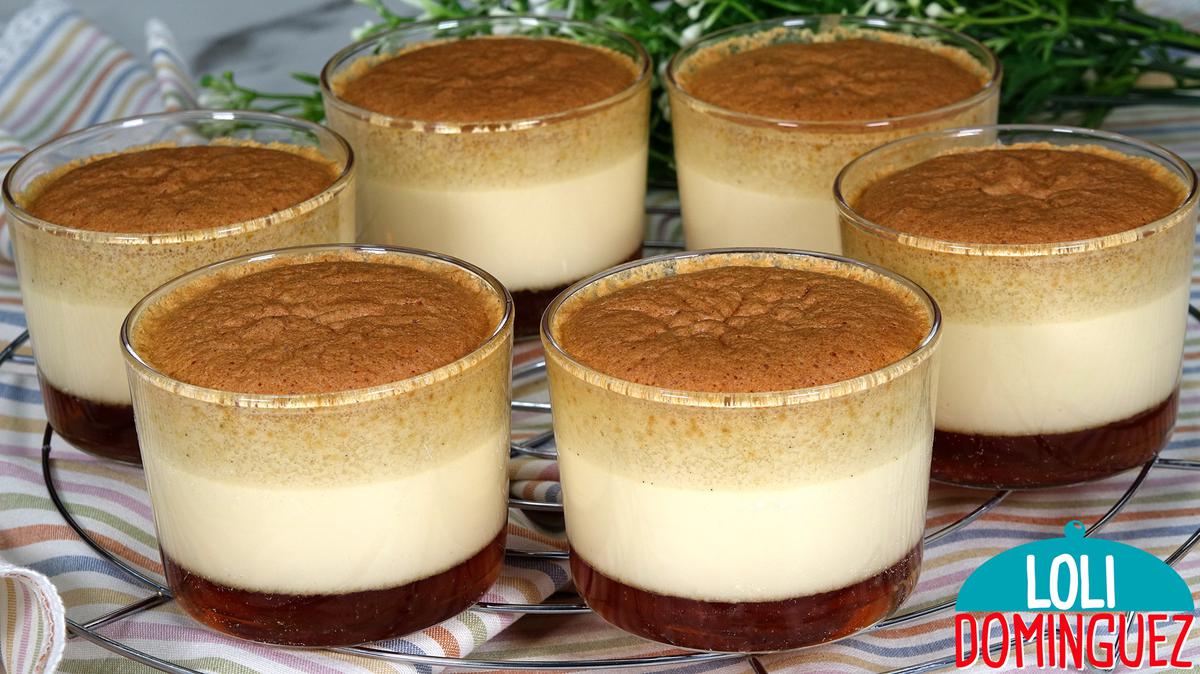 POSTRE FÁCIL EN 10 MINUTOS. Queda cremoso, suave y con un sabor delicioso, es un flan de huevo con la capa de bizcocho de vainilla muy esponjoso, se hace de manera fácil y el triunfo esta más que asegurado