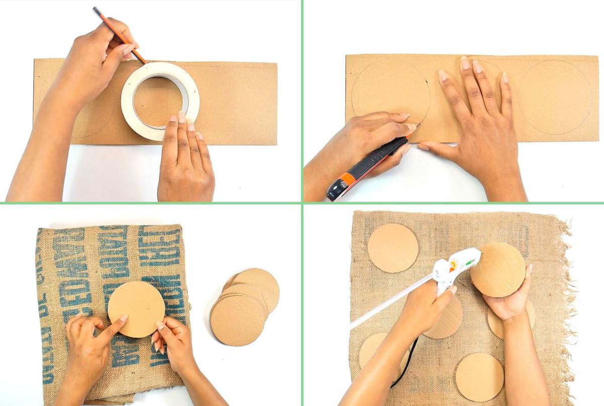 Posavasos estilo rústico