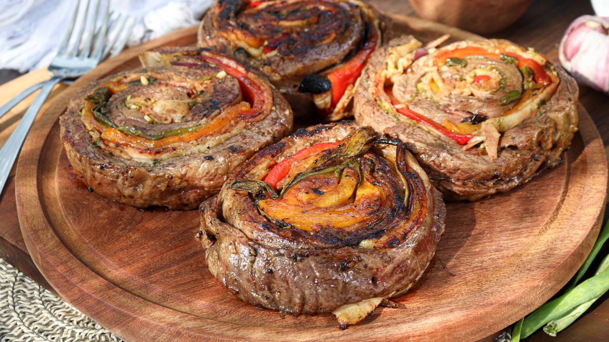 entraña carne rellena plancha plancheta