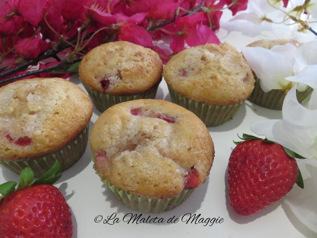 muffins de fresas