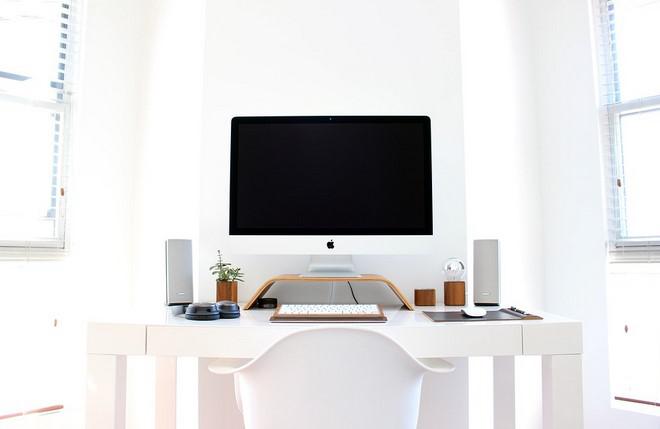 escritorio de madera a medida