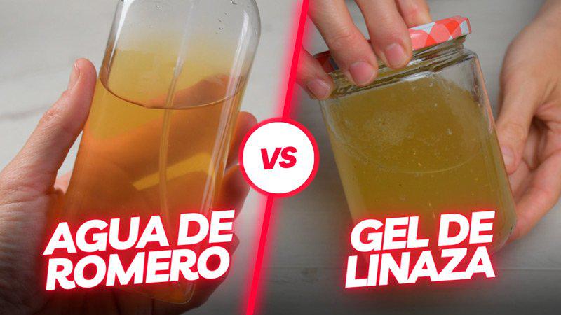 Gel de romero y semillas de lino para el pelo