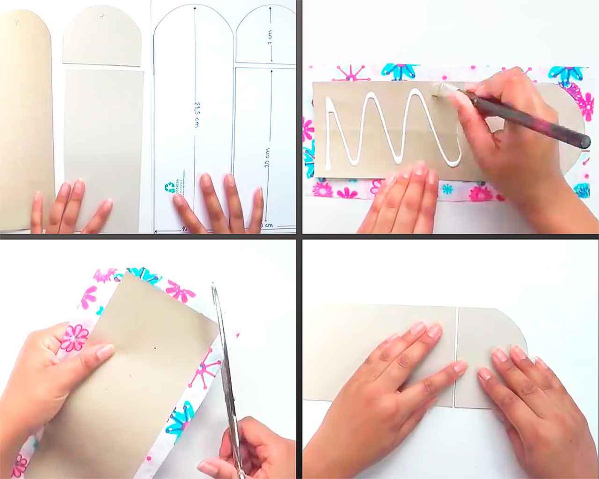 Cómo hacer monedero con cartonaje