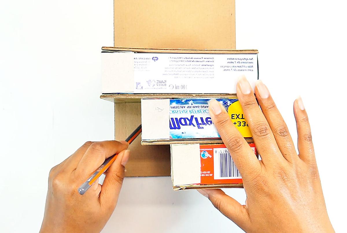 Organizador de escritorio reciclado