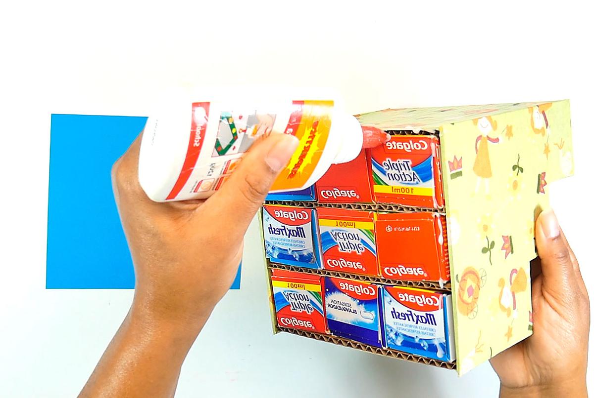 Organizador de escritorio reciclado