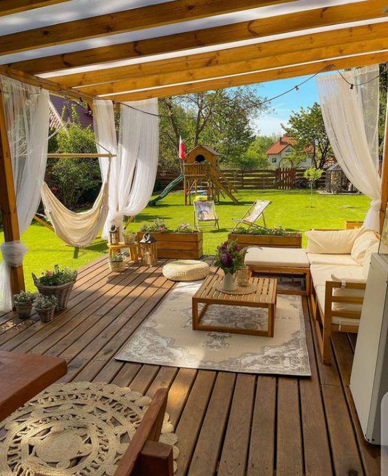 Pérgolas encantadoras para jardín