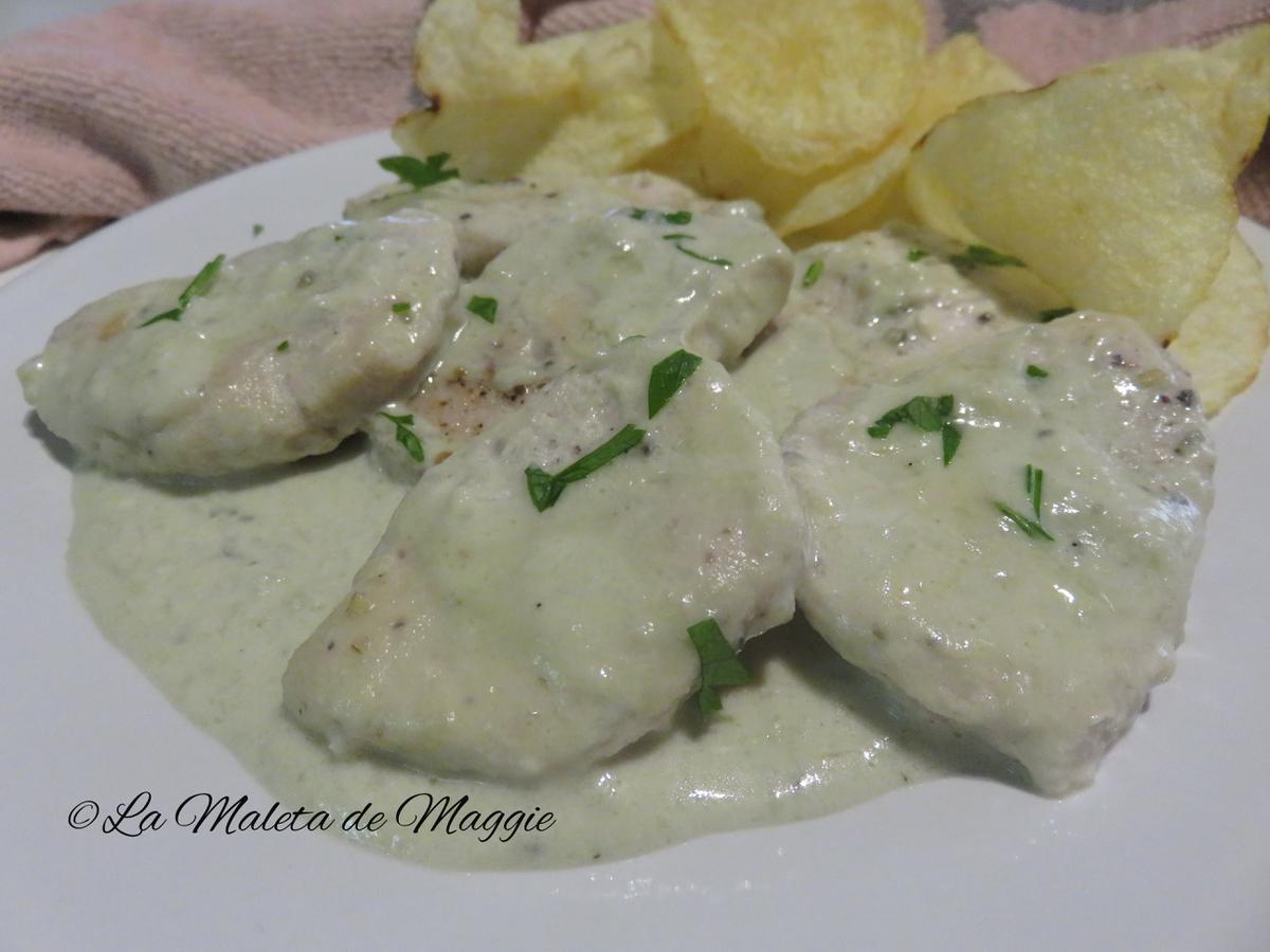 Medallones en salsa roquefort