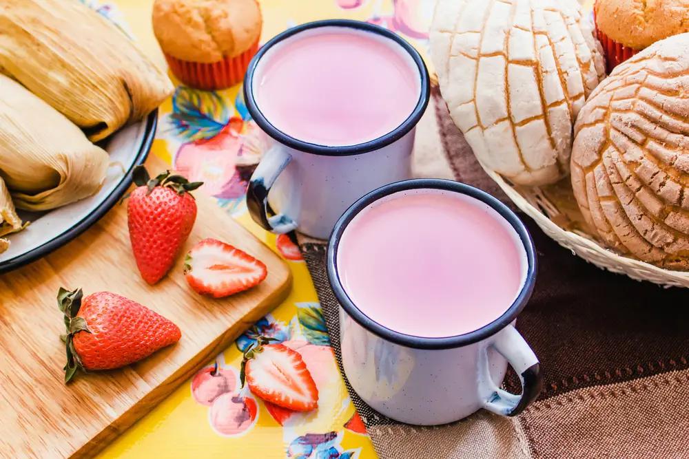 Atole de fresa