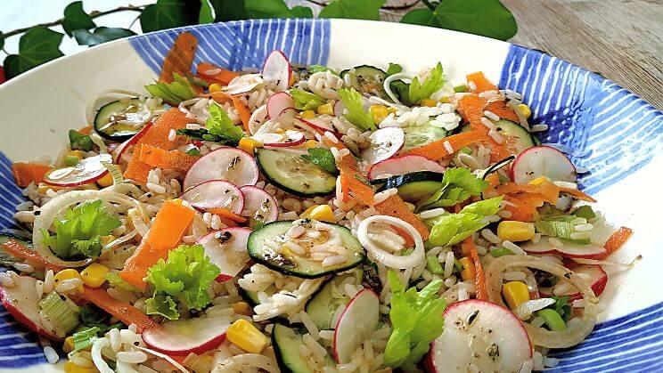 Ensalada crunchy de arroz