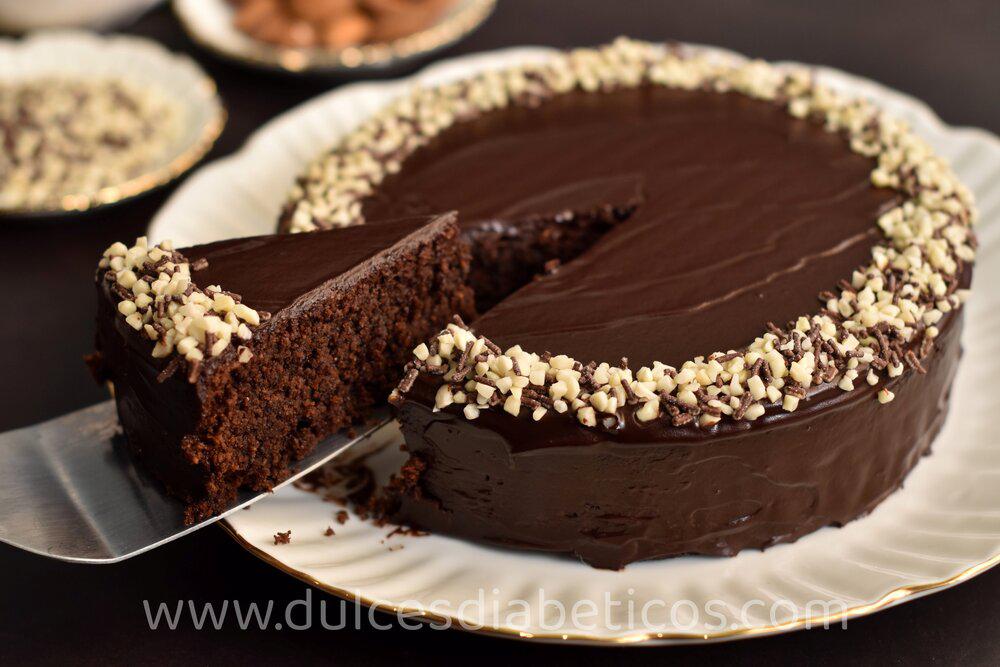 tarta caprese sin azucar