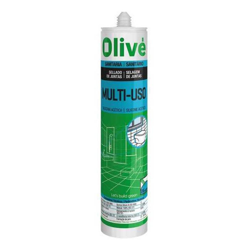 Olivé Silicona Acética Multiusos Blanca