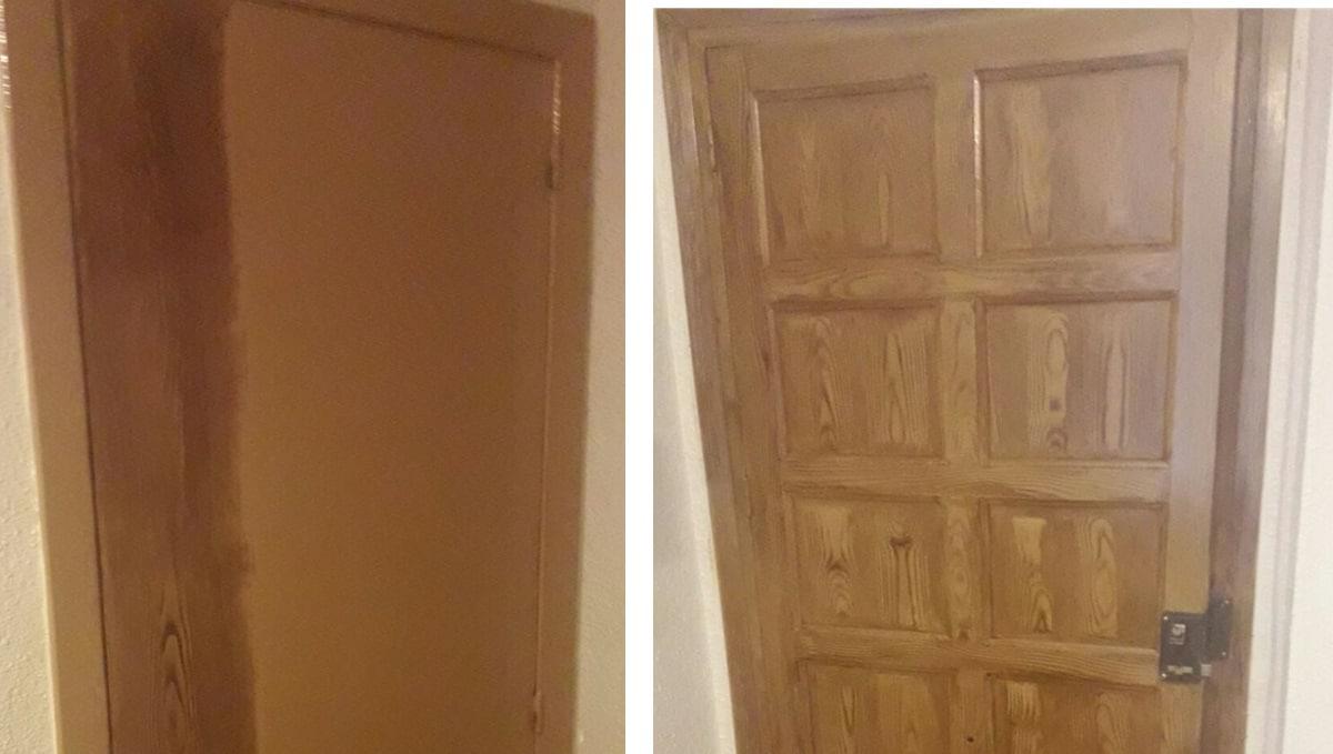 pintura-efecto-madera-en-puertas