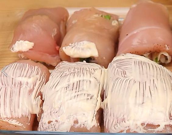 pechugas de pollo rellenas en horno