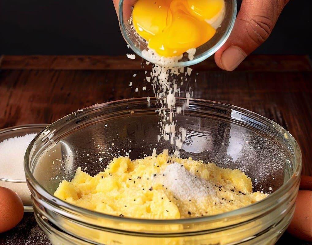mezcla queso y huevo, salsa carbonara auténtica