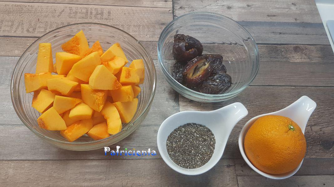 Mermelada de calabaza sin azúcar. Con dátiles. Patricienta Cook.