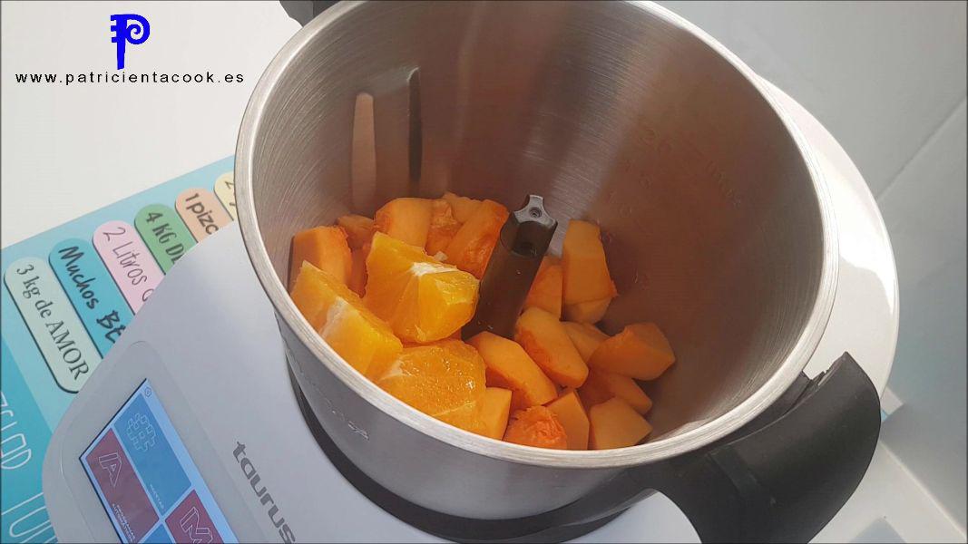 Mermelada de calabaza sin azúcar. Con dátiles.