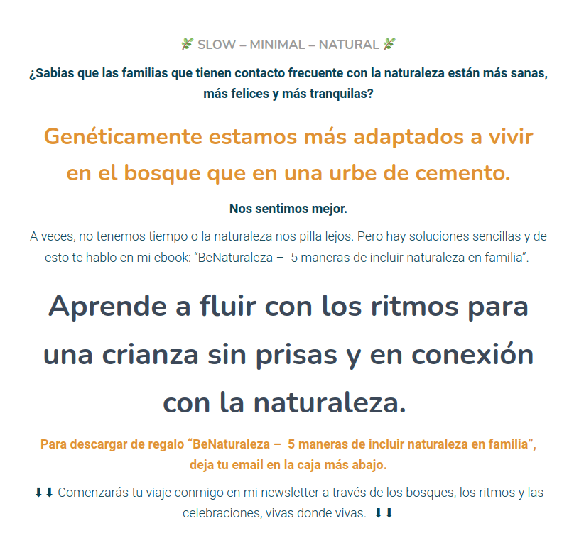 Anuncio de descagable gratuito del curso crianza urbana y naturaleza