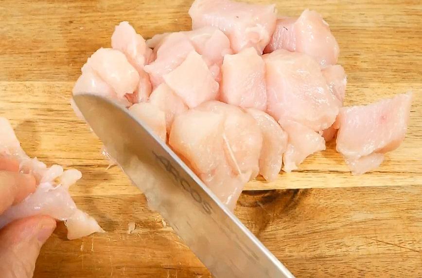 pechugas de pollo troceadas