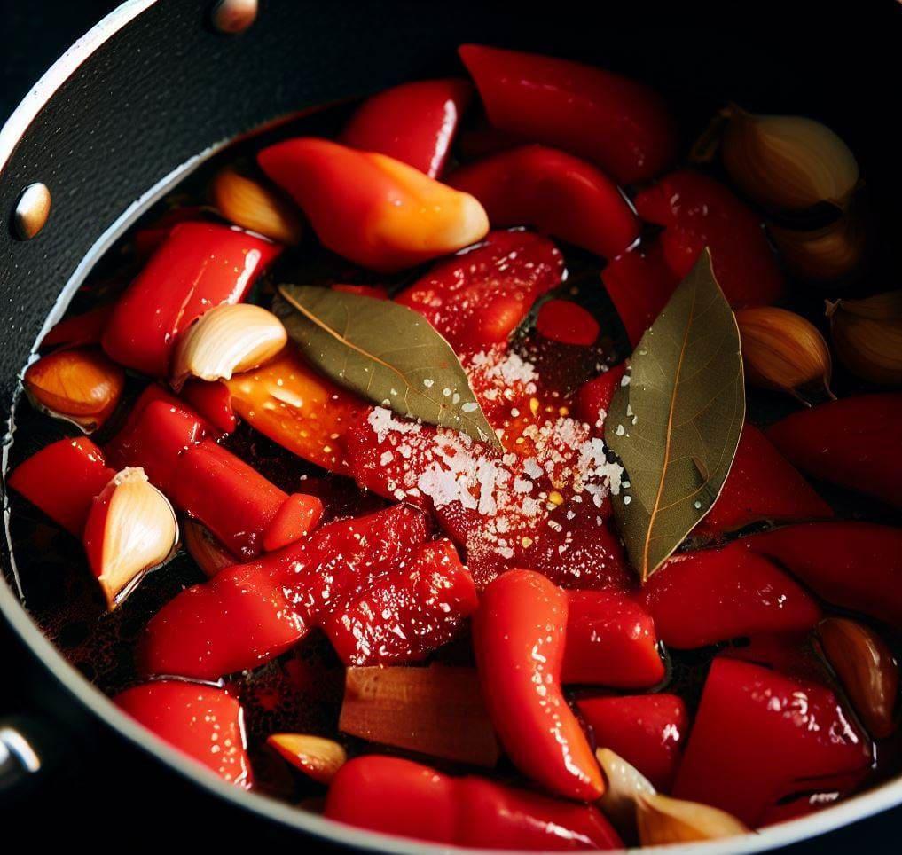 preparacion salsa de piquillo