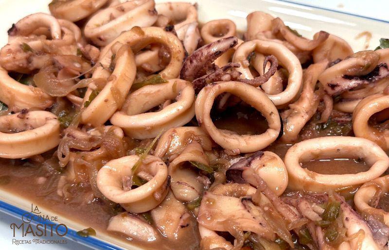 Receta de calamares afogaos La cocina de Masito