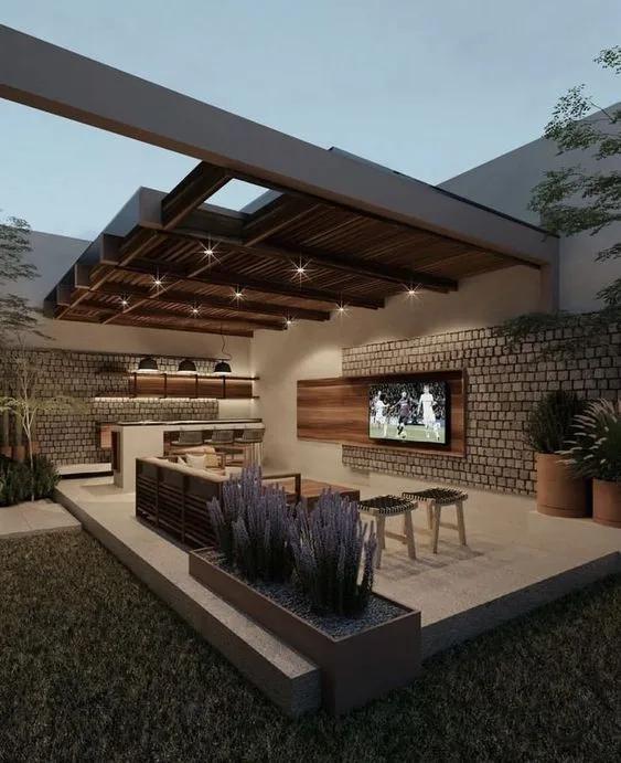 Terrazas con pérgola