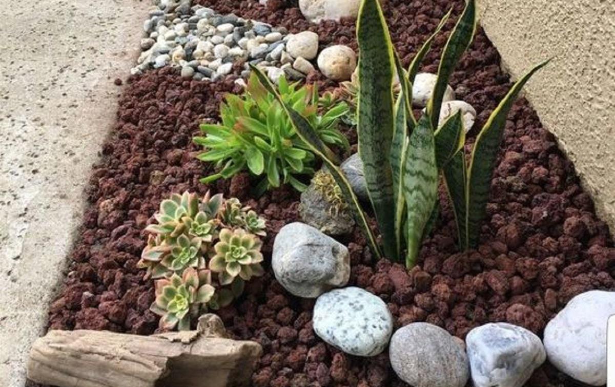 decorar-el- jardín- grava y piedras