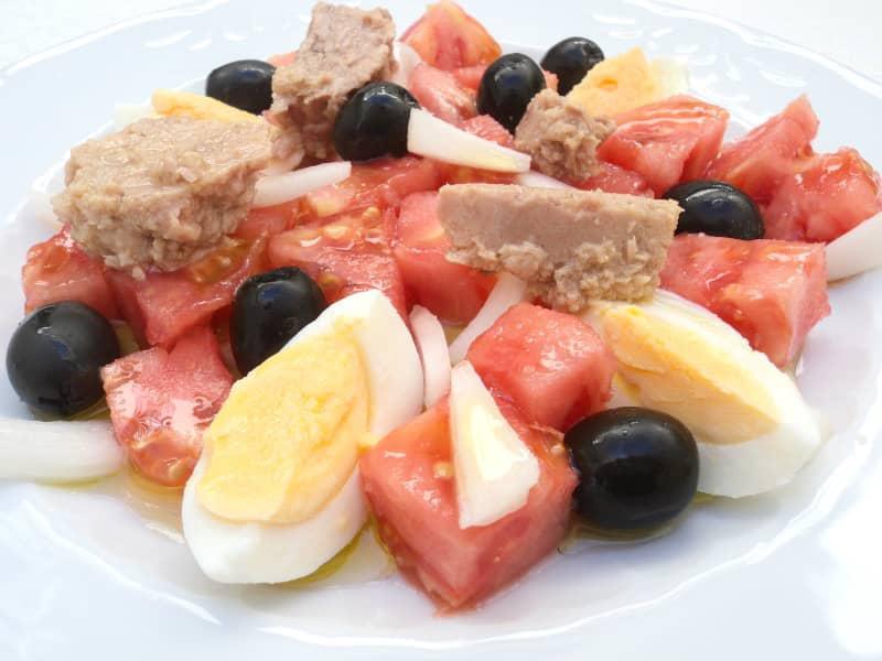 aperitivos y entrantes fríos