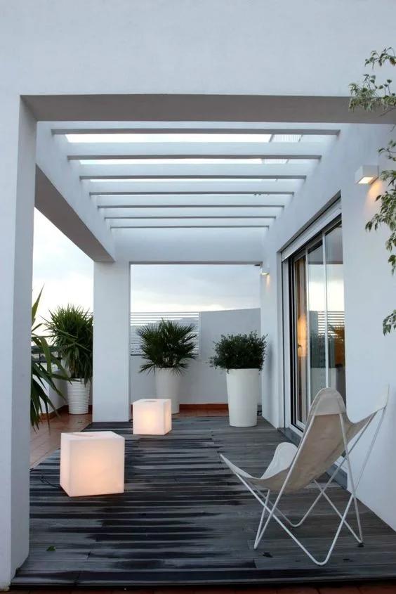 Pergolado de concreto