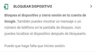 bloquear dispositivo