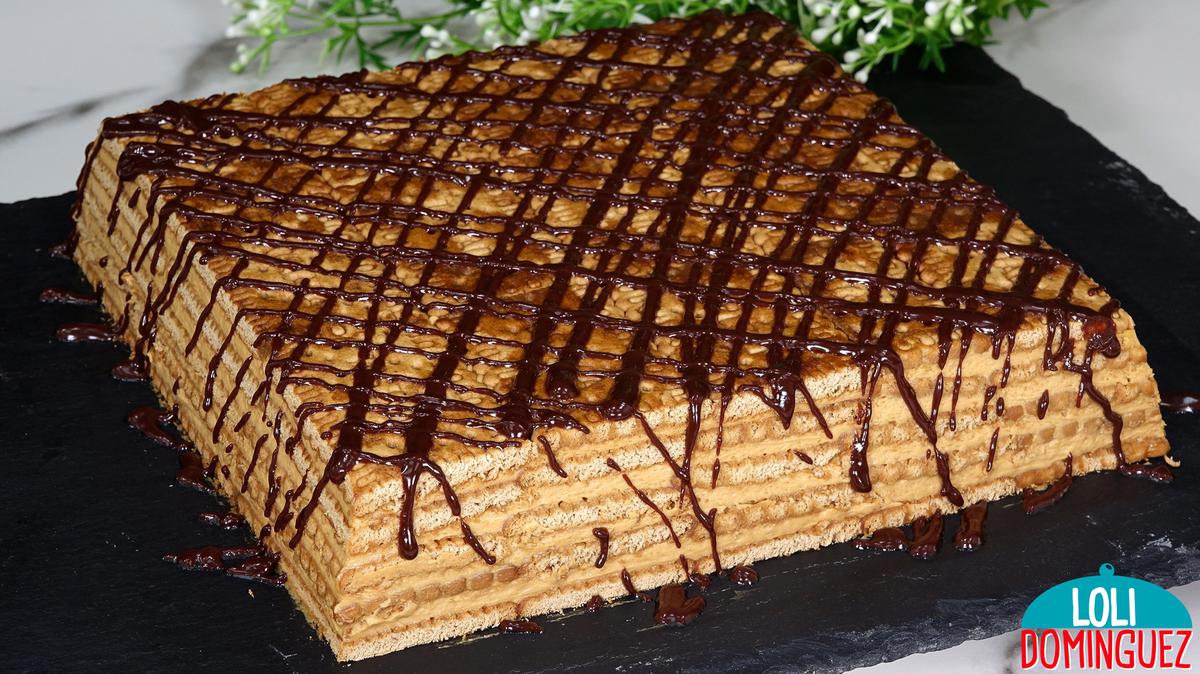 TARTA DE GALLETAS CON SOLO 5 INGREDIENTES. Sin horno, sin gelatina, fácil, rápida y deliciosa, una receta que harás una y otra vez para postre o para cualquier celebración