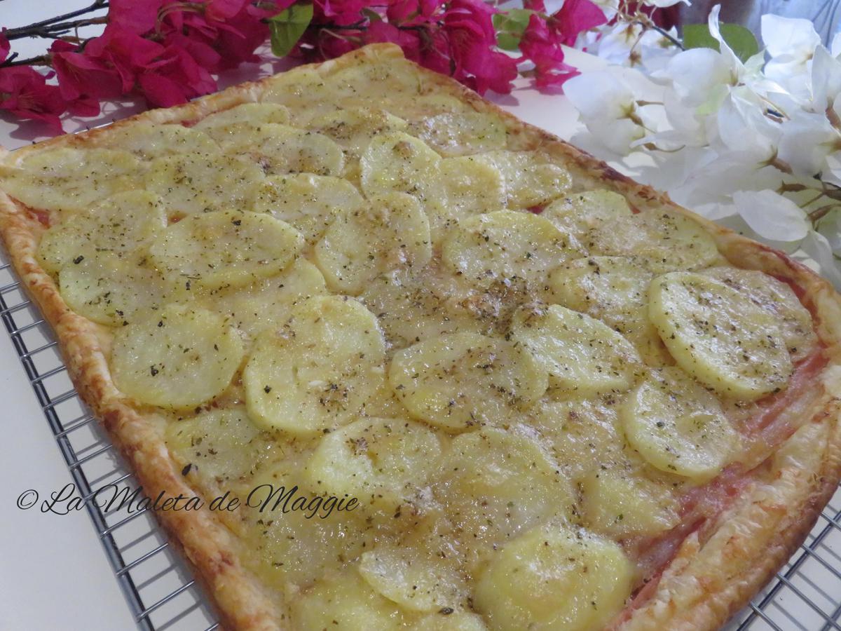 hojaldre de patata y jamón 