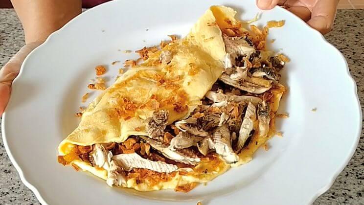 Tortilla de sardinas a la brasa (receta de aprovechamiento)