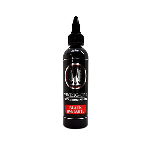 VIKING INK - BLACK DYNAMITE 4oz (120ml) - Tinta para Tatuaje
