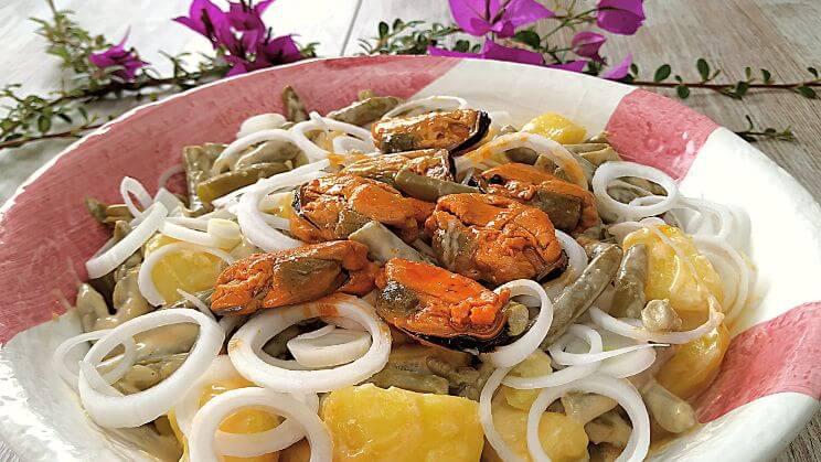Ensalada de patatas y judias verdes