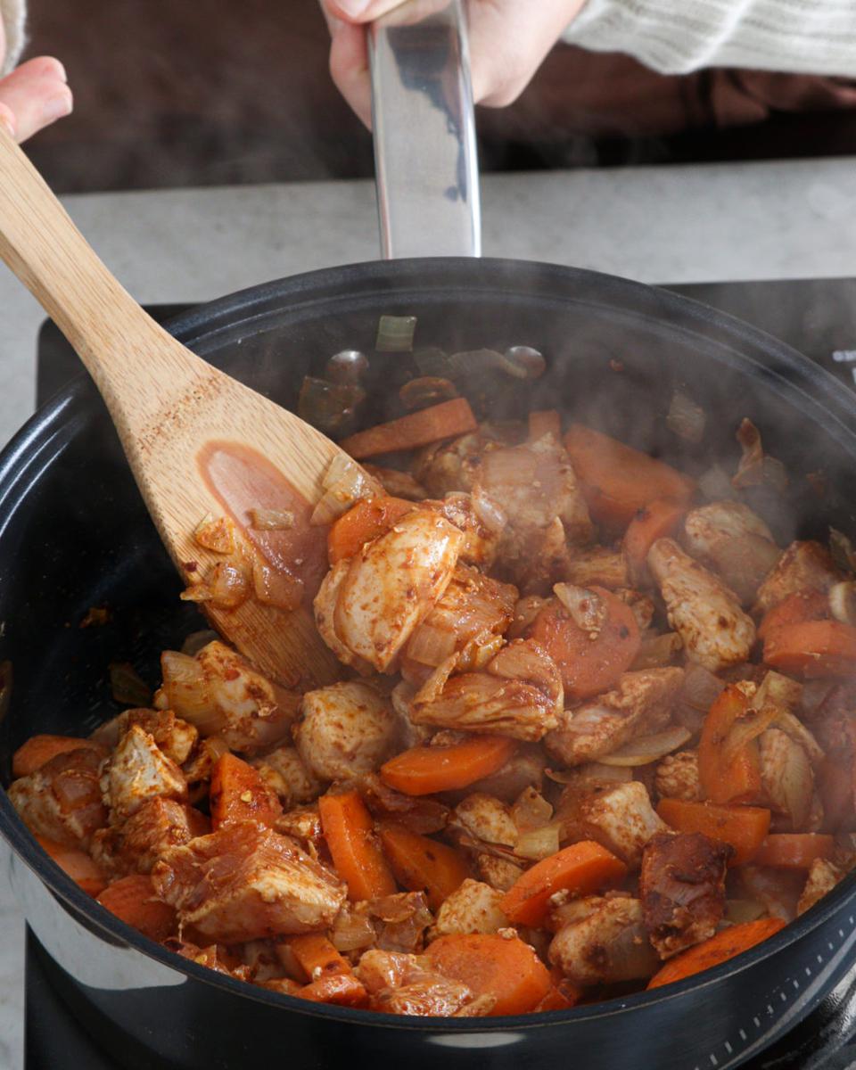 estofado pollo receta facil rapida salsa