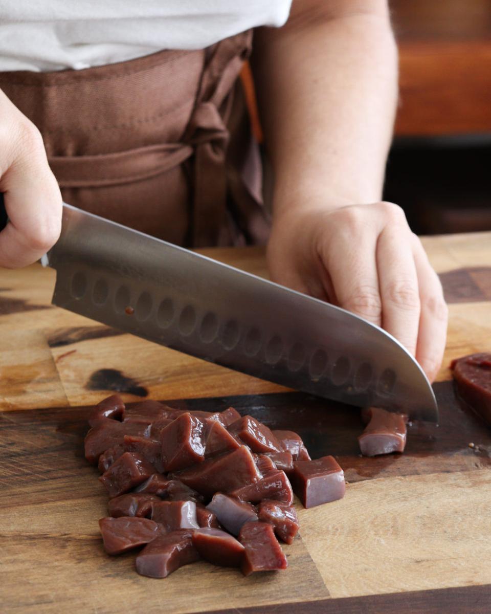 higado receta como cortar