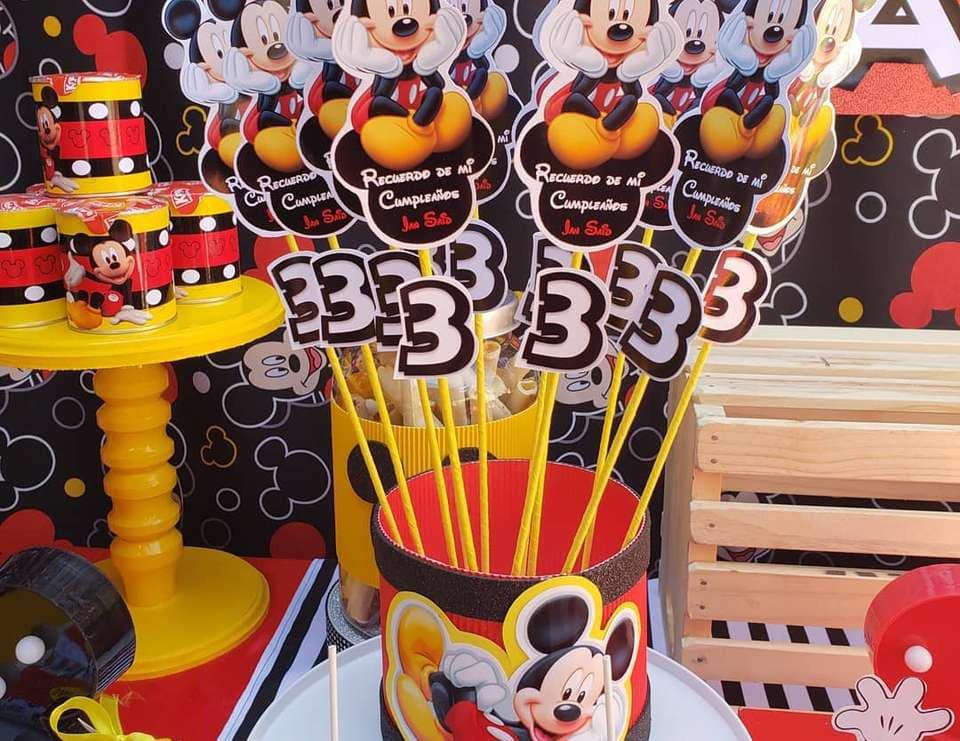 Decoración Mickey Mouse para fiesta infantil