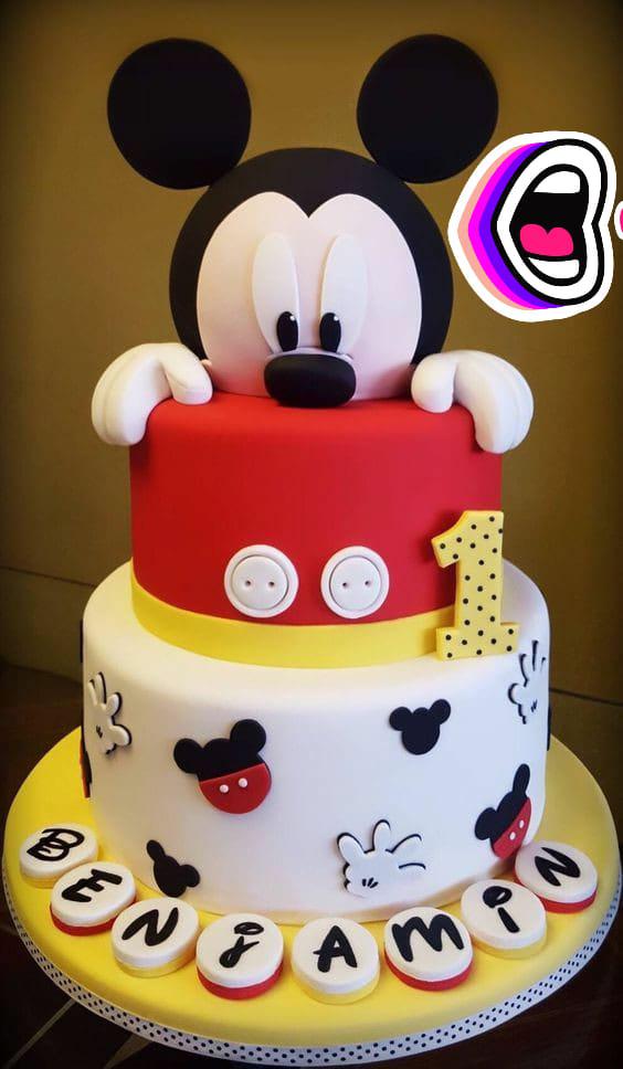 Diseños de pasteles inspirados en Mickey Mouse