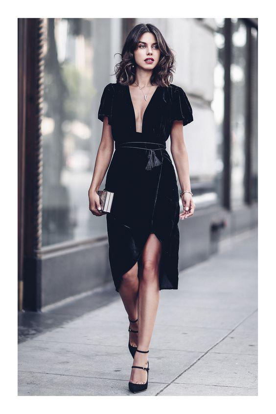 Vestidos color negro para bautizo mamá joven