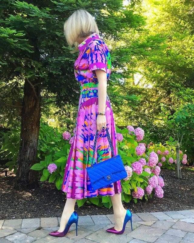 vestidos estampados para primavera - verano para mujeres maduras