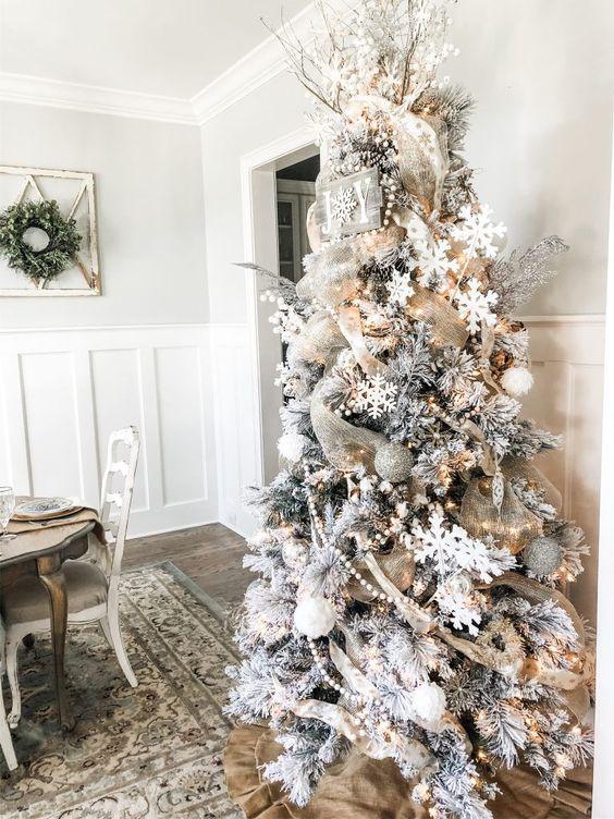 Navidad en blanco y madera