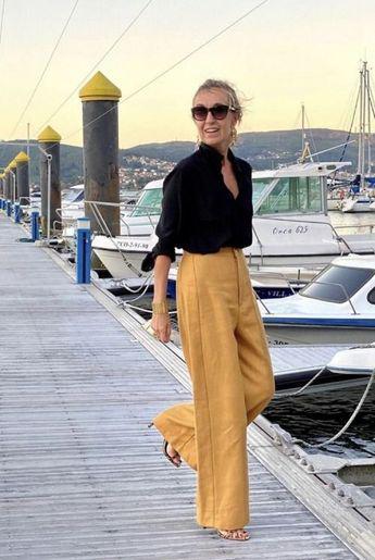 Outfits con pantalones de pierna ancha