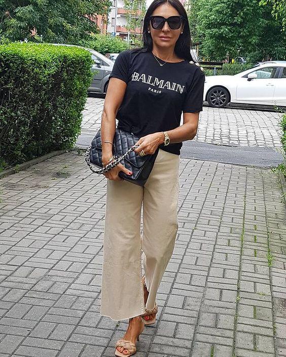 Outfits con pantalones de pierna ancha