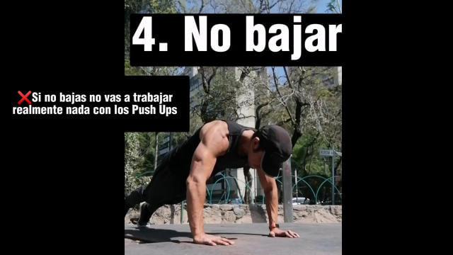 Errores al hacer lagartijas - no bajar
